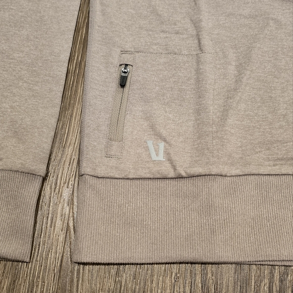 NWT Vuori Ponto Performance Crew Sweater Walnut Heather Small - Picture 2 of 5
